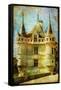 Castle From Old Fairy Tale Book-Maugli-l-Framed Stretched Canvas