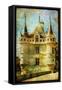 Castle From Old Fairy Tale Book-Maugli-l-Framed Stretched Canvas