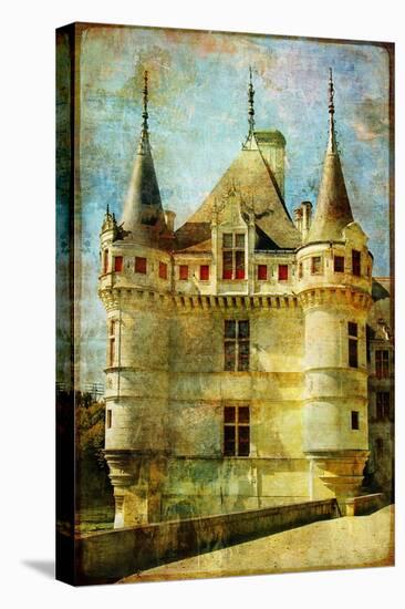 Castle From Old Fairy Tale Book-Maugli-l-Stretched Canvas