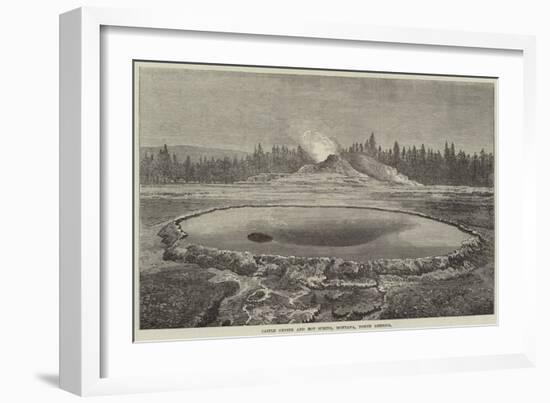 Castle Geyser and Hot Spring, Montana, North America-null-Framed Giclee Print