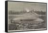 Castle Geyser and Hot Spring, Montana, North America-null-Framed Stretched Canvas