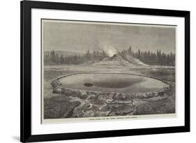 Castle Geyser and Hot Spring, Montana, North America-null-Framed Giclee Print