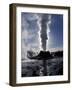 Castle Geyser at Sunrise in Yellowstone National Park, Wyoming, USA-Diane Johnson-Framed Photographic Print