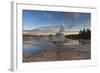 Castle Geyser at Sunset-Eleanor-Framed Photographic Print