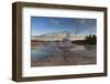 Castle Geyser at Sunset-Eleanor-Framed Photographic Print