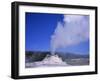 Castle Geyser Erupting, Yellowstone National Park, Wyoming, USA-David Kjaer-Framed Photographic Print