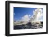 Castle Geyser Steam Blocks Sun-Eleanor-Framed Photographic Print