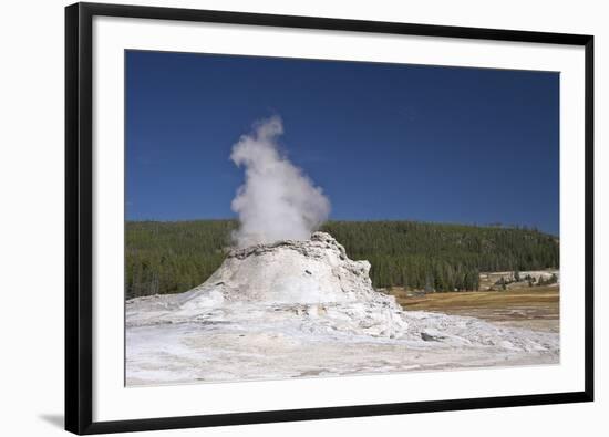 Castle Geyser, Upper Geyser Basin, Yellowstone Nat'l Park, UNESCO World Heritage Site, Wyoming, USA-Peter Barritt-Framed Photographic Print