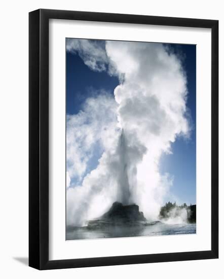 Castle Geyser, Upper Geyser Basin, Yellowstone National Park, Wyoming-Roy Rainford-Framed Photographic Print