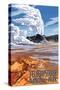 Castle Geyser - Yellowstone National Park-Lantern Press-Stretched Canvas