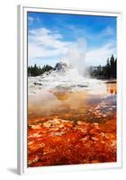 Castle Geyser Yellowstone Park-null-Framed Premium Giclee Print