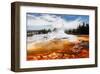 Castle Geyser Yellowstone Park-null-Framed Art Print