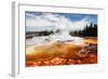 Castle Geyser Yellowstone Park-null-Framed Art Print