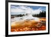 Castle Geyser Yellowstone Park-null-Framed Art Print