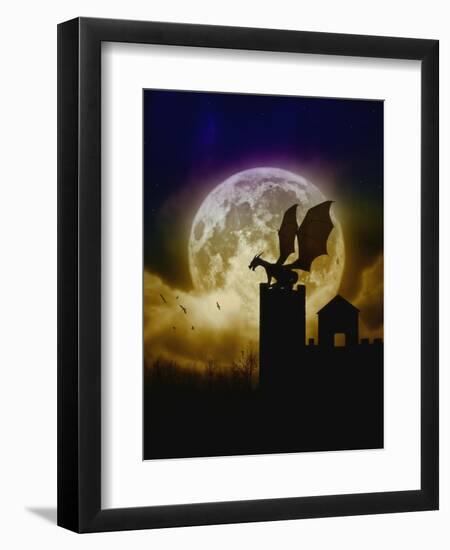 Castle Guardian-Julie Fain-Framed Art Print