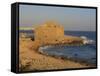 Castle Guarding the Harbour at Paphos, Cyprus, Mediterranean, Europe-Miller John-Framed Stretched Canvas