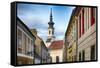 Castle Hill Church Tower, Budapest, Hungary-George Oze-Framed Stretched Canvas