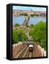 Castle Hill Funicular, Budapest, Hungary-Miva Stock-Framed Stretched Canvas