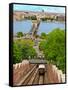 Castle Hill Funicular, Budapest, Hungary-Miva Stock-Framed Stretched Canvas