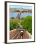Castle Hill Funicular, Budapest, Hungary-Miva Stock-Framed Premium Photographic Print