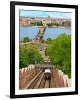 Castle Hill Funicular, Budapest, Hungary-Miva Stock-Framed Photographic Print