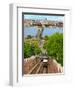 Castle Hill Funicular, Budapest, Hungary-Miva Stock-Framed Photographic Print