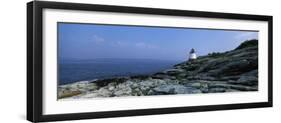 Castle Hill Lighthouse at the Seaside, Newport, Newport County, Rhode Island, USA-null-Framed Photographic Print