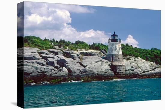 Castle Hill Lighthouse, Newport, RI-George Oze-Stretched Canvas