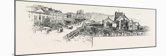 Castle Hill, Scarborough, with the Church-null-Mounted Giclee Print