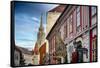 Castle Hill Street Scene I Budapest, Hungary-George Oze-Framed Stretched Canvas