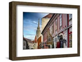 Castle Hill Street Scene I Budapest, Hungary-George Oze-Framed Photographic Print