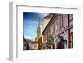 Castle Hill Street Scene I Budapest, Hungary-George Oze-Framed Photographic Print