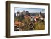 Castle Hohnstein in Autumn, Hohnstein, Saxon Switzerland, Germany-Peter Adams-Framed Photographic Print