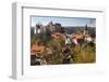 Castle Hohnstein in Autumn, Hohnstein, Saxon Switzerland, Germany-Peter Adams-Framed Photographic Print