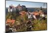 Castle Hohnstein in Autumn, Hohnstein, Saxon Switzerland, Germany-Peter Adams-Mounted Photographic Print