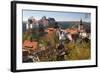 Castle Hohnstein in Autumn, Hohnstein, Saxon Switzerland, Germany-Peter Adams-Framed Photographic Print