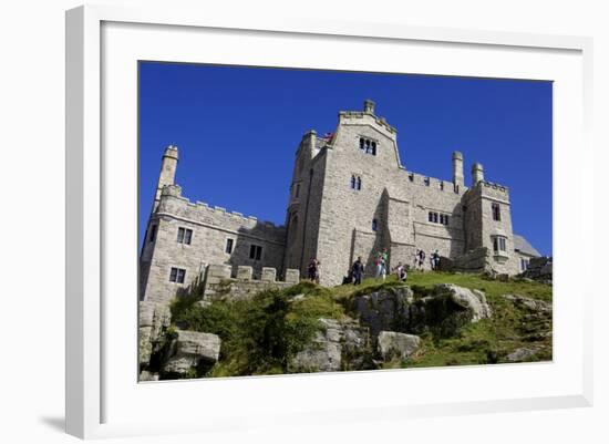 Castle House on St. Michael's Mount, Marazion, Cornwall, England, United Kingdom, Europe-Simon Montgomery-Framed Photographic Print