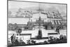Castle Howard, from 'Vitruvius Britannicus' by Colen Campbell, Engraved by Hendrik Hulsbergh-Colen Campbell-Mounted Giclee Print