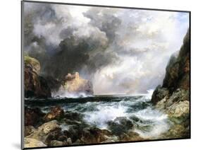 Castle in Scotland, 1910 (Oil on Board)-Thomas Moran-Mounted Premium Giclee Print