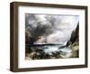 Castle in Scotland, 1910 (Oil on Board)-Thomas Moran-Framed Giclee Print