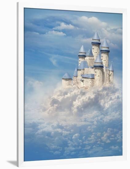 Castle In The Clouds-egal-Framed Art Print