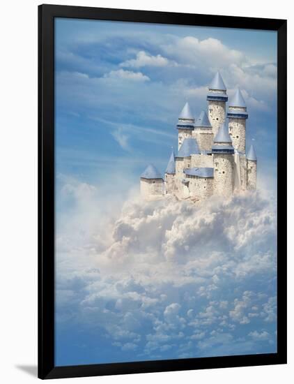 Castle In The Clouds-egal-Framed Art Print