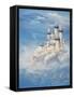 Castle In The Clouds-egal-Framed Stretched Canvas