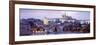 Castle Lit Up at Dusk, Hradcany Castle, Prague, Czech Republic-null-Framed Photographic Print