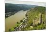 Castle Maus and River Rhine, Rhineland-Palatinate, Germany, Europe-Jochen Schlenker-Mounted Photographic Print