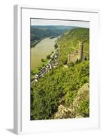 Castle Maus and River Rhine, Rhineland-Palatinate, Germany, Europe-Jochen Schlenker-Framed Photographic Print