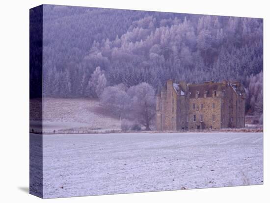 Castle Menzies in Winter, Weem, Perthshire, Scotland, UK, Europe-Kathy Collins-Stretched Canvas