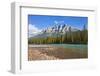 Castle Mountain Behind the Bow River at Castle Junction-Neale Clark-Framed Photographic Print