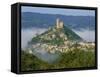 Castle, Najac, Aveyron, Midi Pyrenees, France-Charles Bowman-Framed Stretched Canvas