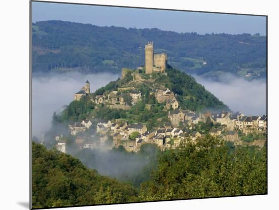 Castle, Najac, Aveyron, Midi Pyrenees, France-Charles Bowman-Mounted Photographic Print